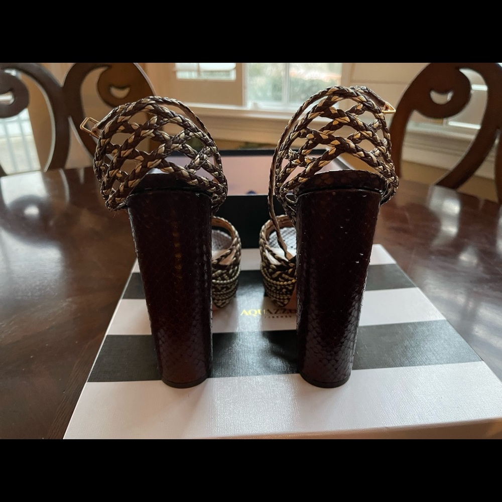 Stunning Aquazurra platform sandals